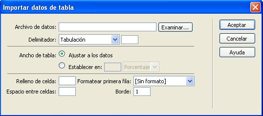 importar hojas de calculo