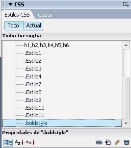 Panel de Estilos